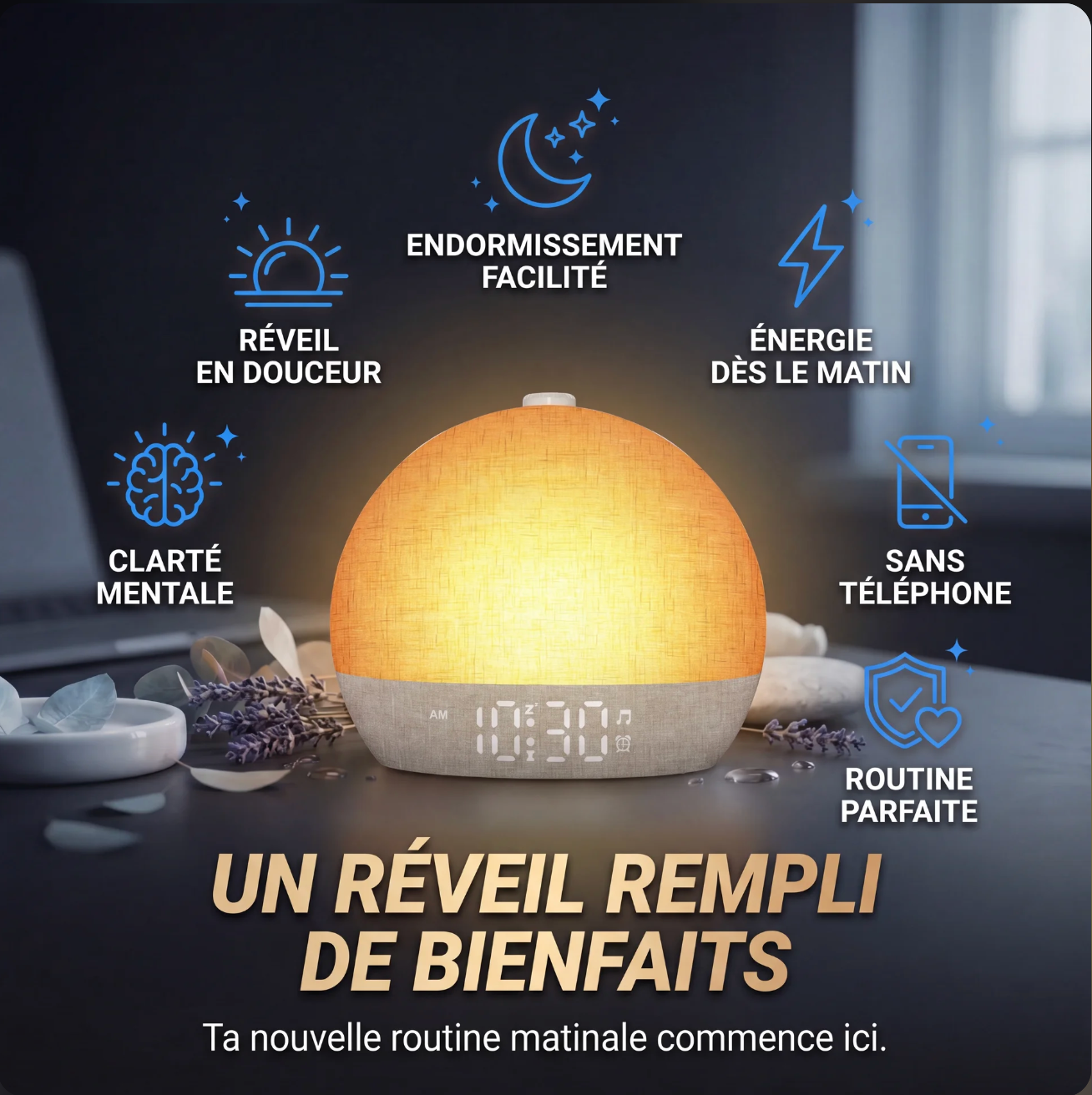 Réveil Simulateur d'Aube — Zenoria